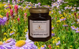 Raw wildflower honey. Local wildflower honey produced by a beekeeper. Easy online ordering.