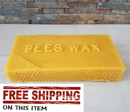 1 pound of beeswax with free shipping.