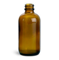 4 oz. Amber Round Bottles