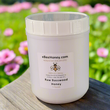 5 Pounds Basswood Honey