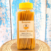 Banana honey stick container