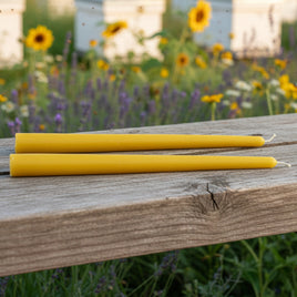 Beeswax Taper Candles 8 Inch 