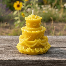 Beeswax Candle Birthday Cake