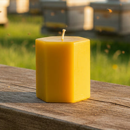 Beeswax Candle Hexagon