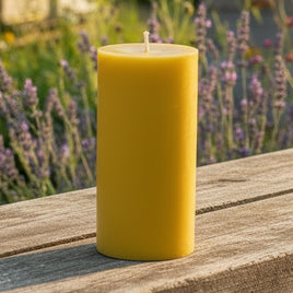 Beeswax Candle Pillar Large