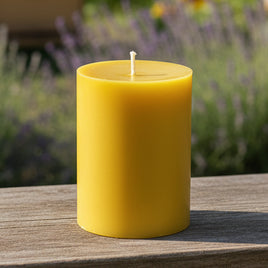 Beeswax Candle Pillar Small