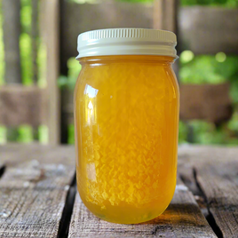 Clover chunk honey