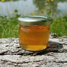clover honey round favor jar