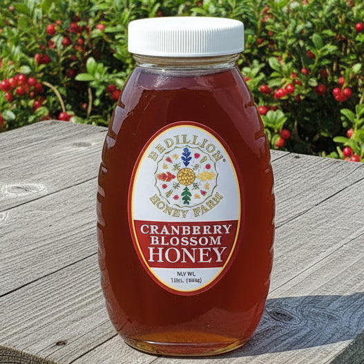 Cranberry honey 1 pound container