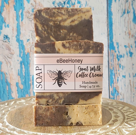 Goat milk coffee cream soap