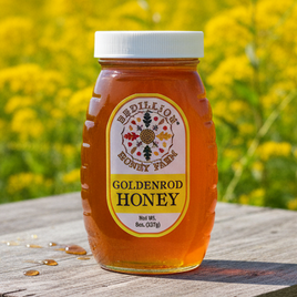 Goldenrod honey in 8 oz. container