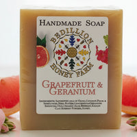 Grapefruit Geranium Honey Soap