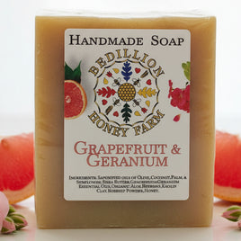 Grapefruit Geranium Honey Soap