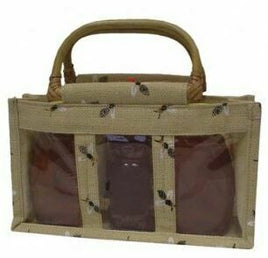 Bee Gift Bag - Holds 3 Jars of Honey