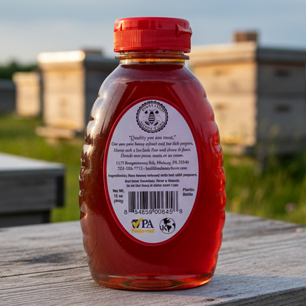 Infused Hot Chili Back of Jar Label