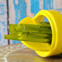 Key lime honey stick container