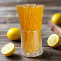 Lemon Yellow Honey Straws