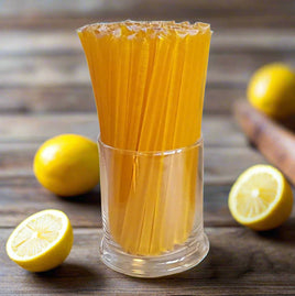 Lemon Yellow Honey Straws