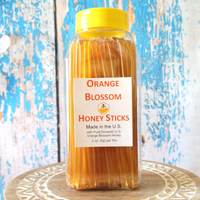 Orange blossom honey stick container