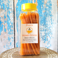 Peach honey stick container