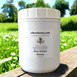 raw clover honey 5 pounds