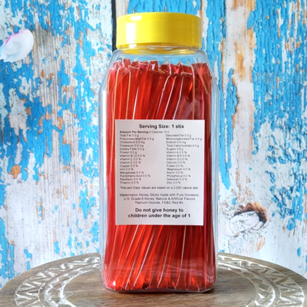 Watermelon honey stick container