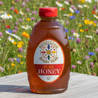 Wildflower honey in 32 oz. container