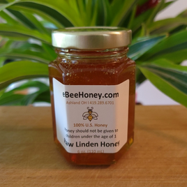 6 oz. raw linden honey