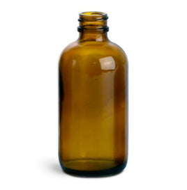 4 oz. Amber Round Bottles