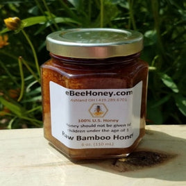 6 oz. Raw Bamboo Honey, 6 oz. Knotweed Honey