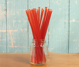Sour strawberry honey sticks - straws - stix