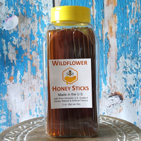100 Honey Sticks with Container